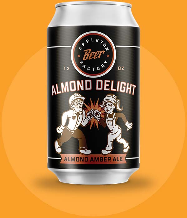 Almond Delight Beer Can Brewed by Appleton Beer Factory