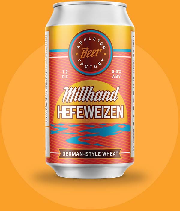Millhand Beer Can Brewed by Appleton Beer Factory