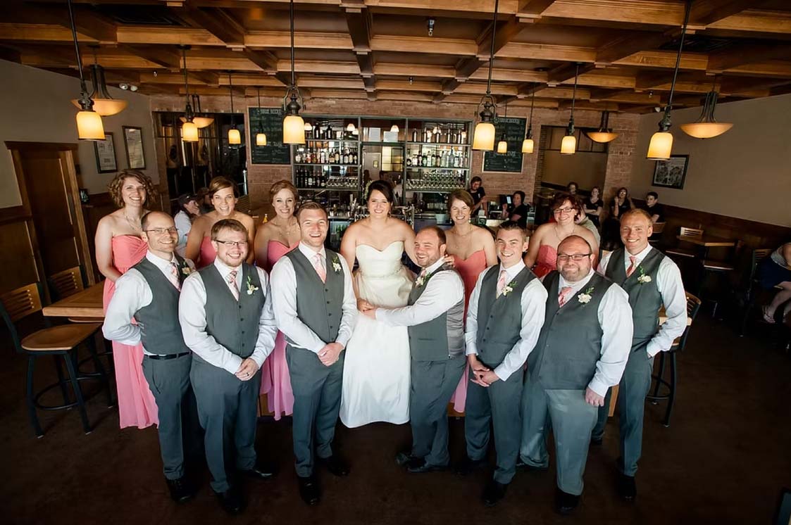 Appleton Beer Factory brewery and brew pub restaurant bar wedding party celebrating at event venue