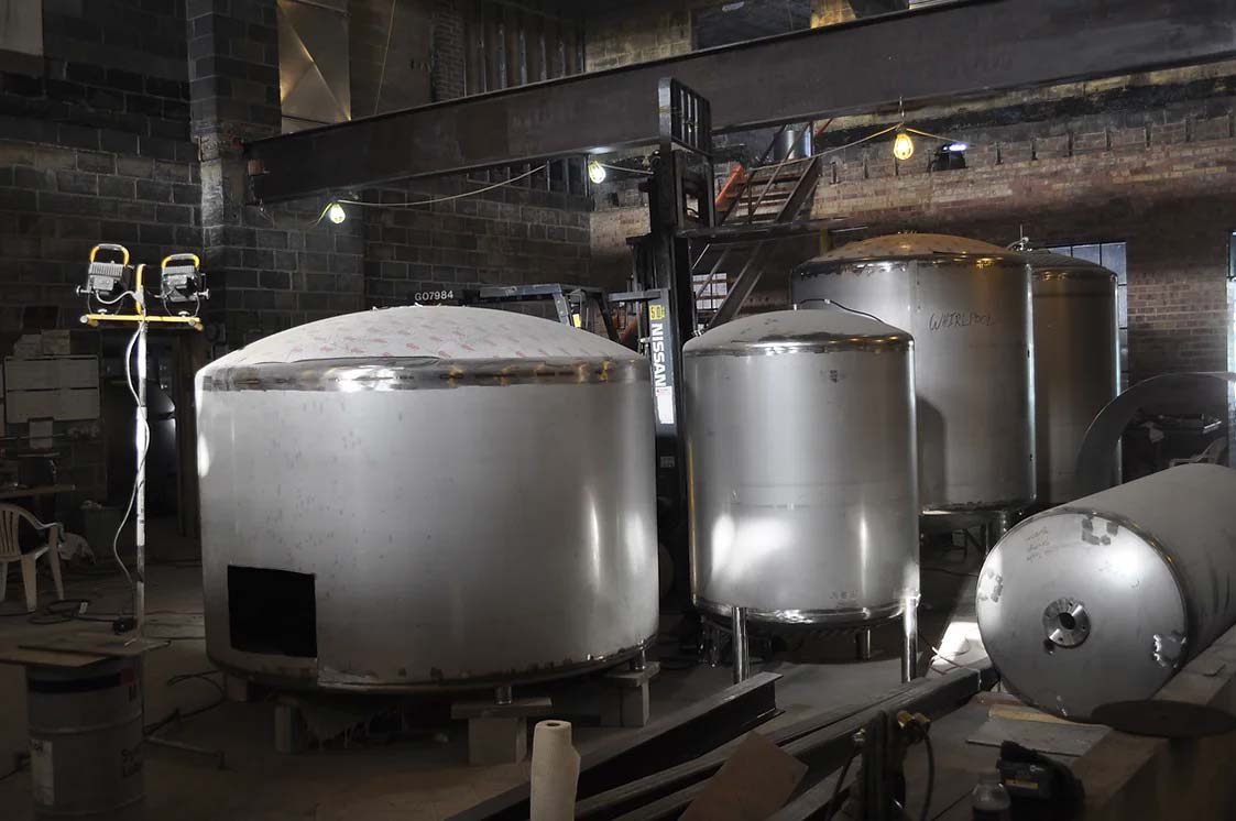 Appleton Beer Factory brewery and brew pub restaurant bar fermenters