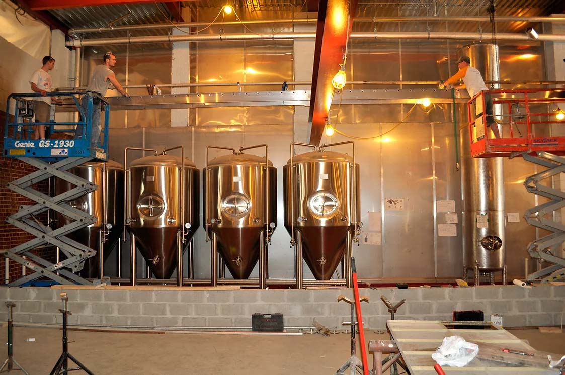 Appleton Beer Factory brewery and brew pub restaurant bar fermenters