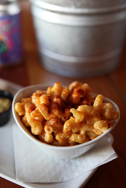 Homemade mac and cheese served at Appleton Beer Factory brewery and brew pub restaurant bar